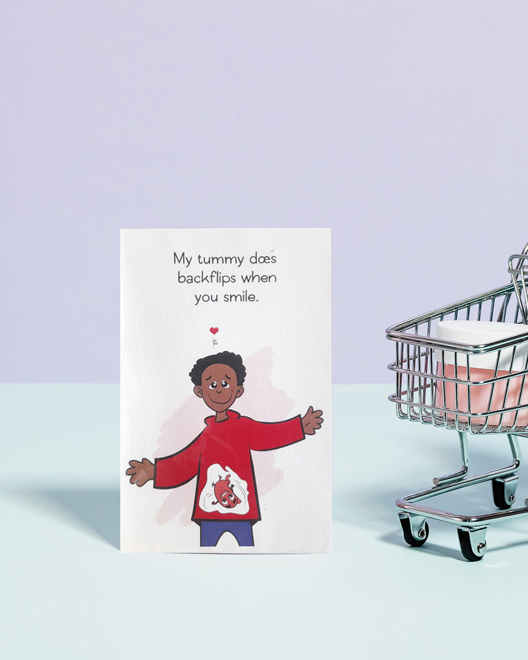 Love Themed Card - Tummy backflips