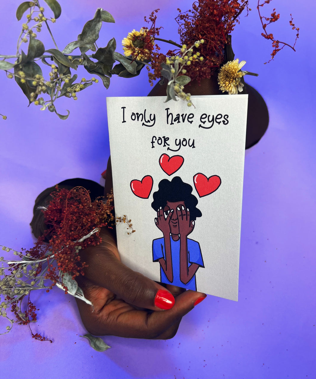 A Love card - Eyes for you (peekaboo)