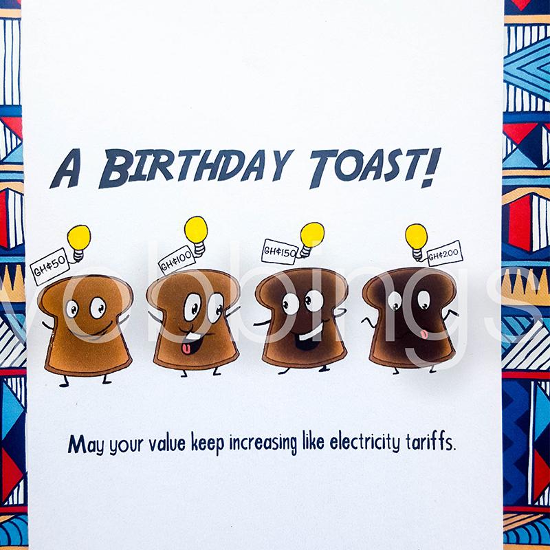 Birthday Card - A Birthday Toast