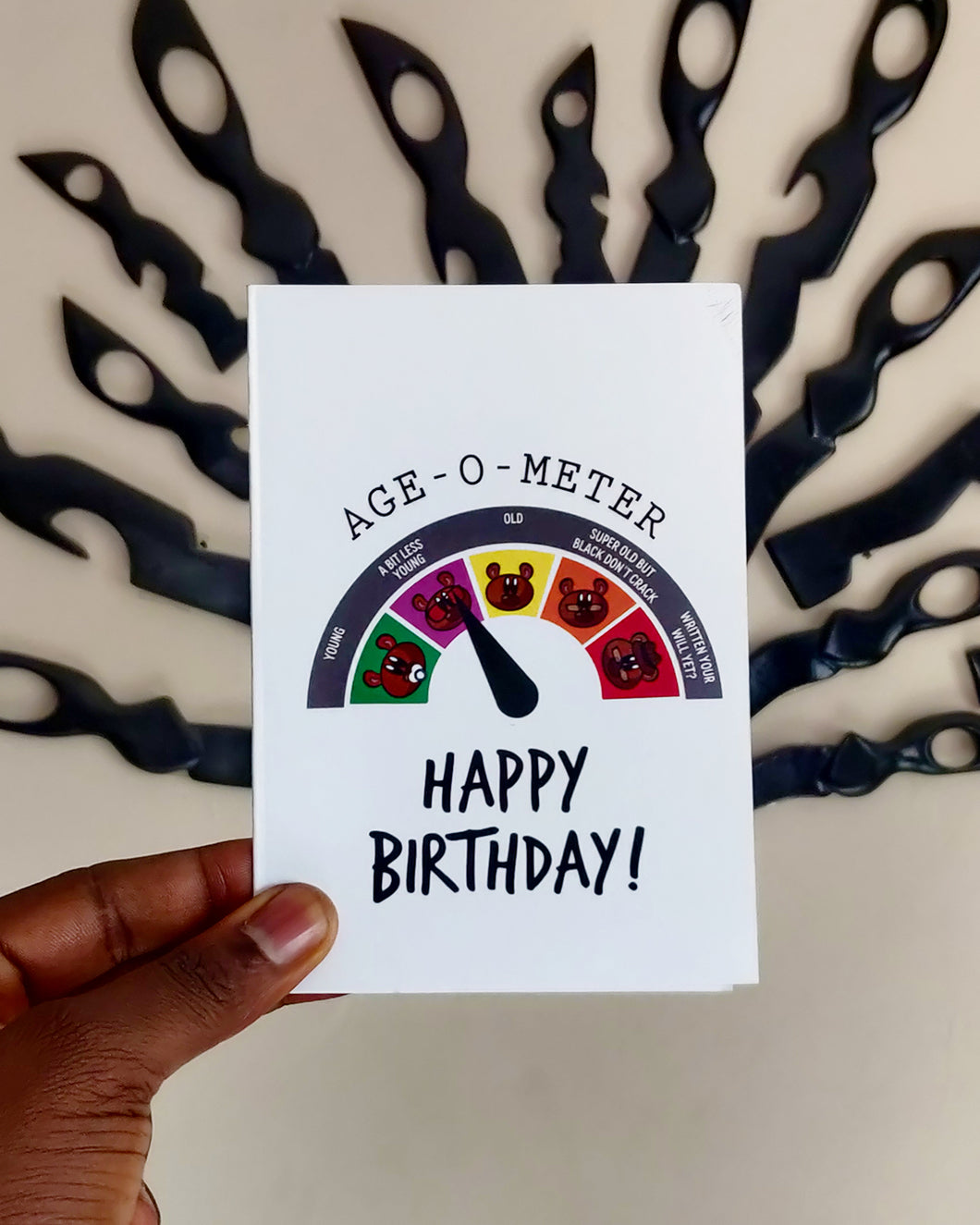 Birthday card - Age-o-meter